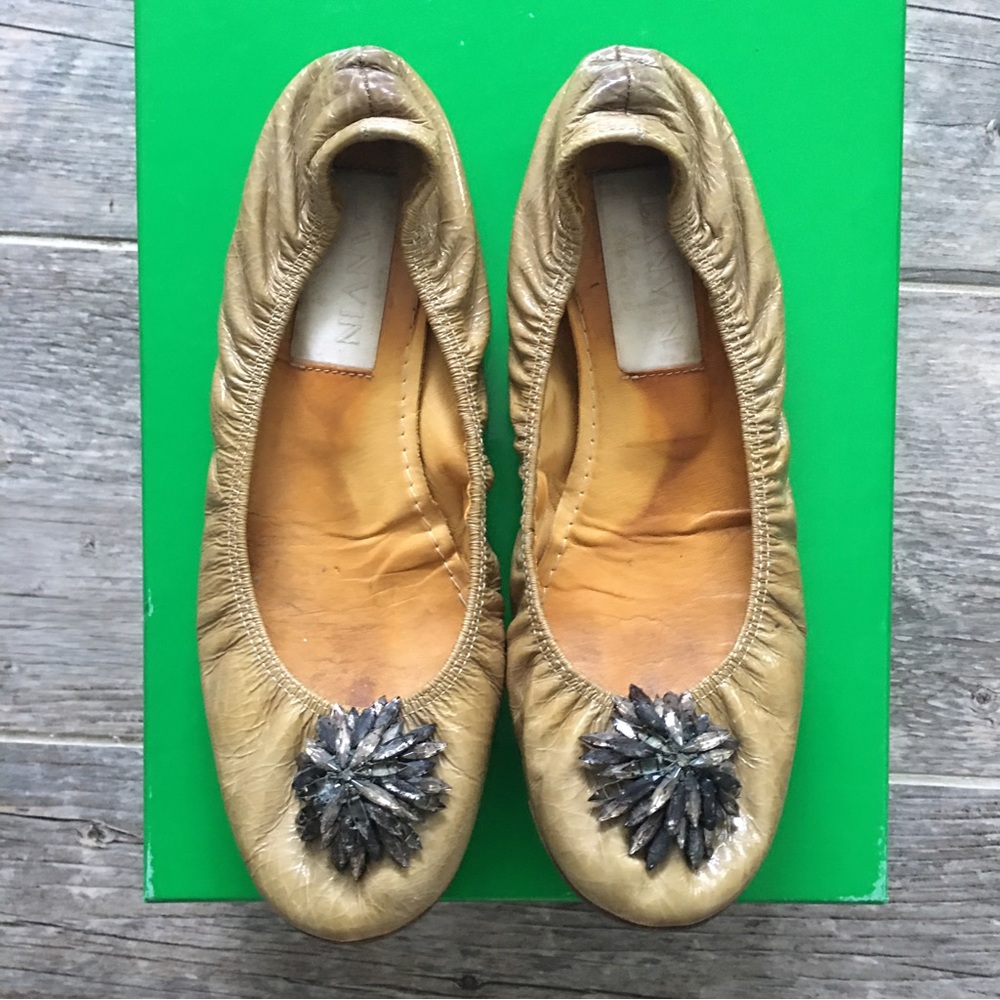 Lanvin ballet flats.  Size 38